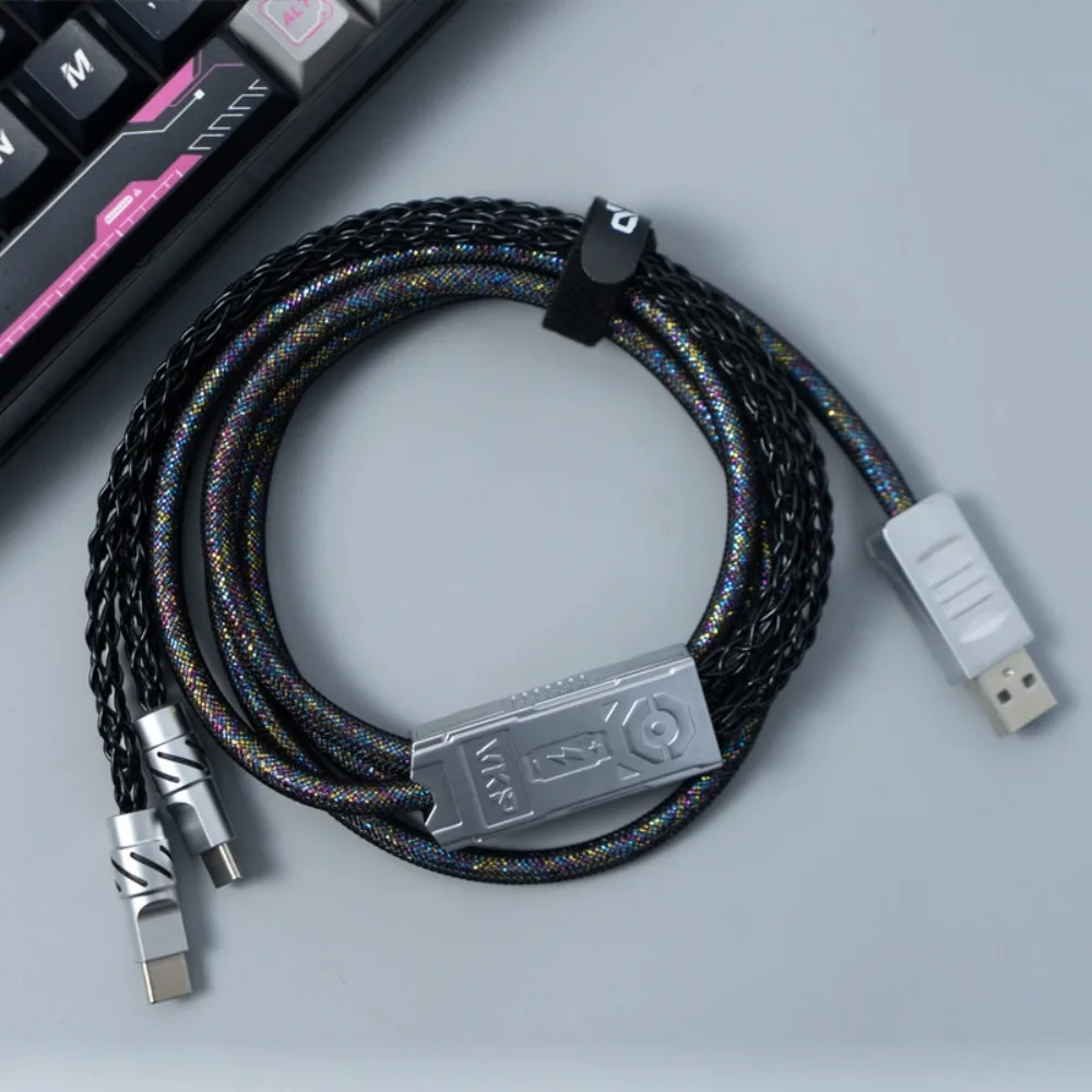 Кабель для клавиатуры VKP для магнитной клавиатуры 8K Type-C на USB 1-в-2, кастомизированные игровые аксессуары для киберспорта, авиационный штекер, силиконовый кабель
Кабель для клавиатуры VKP для магнитной клавиатуры 8K Type-C на USB 1-в-2, кастомизированные игровые аксессуары для киберспорта, авиационный штекер, силиконовый кабель