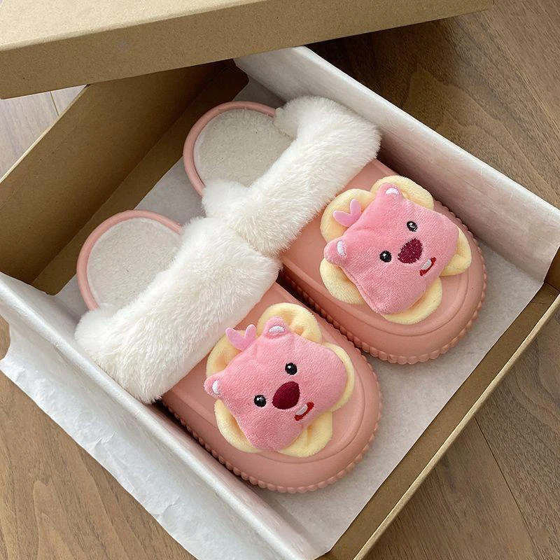 Cute Cartoon Loopy Cotton Slippers for Autumn and Winter, New Girls' Home Plush Cotton Slippers, Detachable and Warm Toe Shoes
Cute Cartoon Loopy Cotton Slippers for Autumn and Winter, New Girls' Home Plush Cotton Slippers, Detachable and Warm Toe Shoes