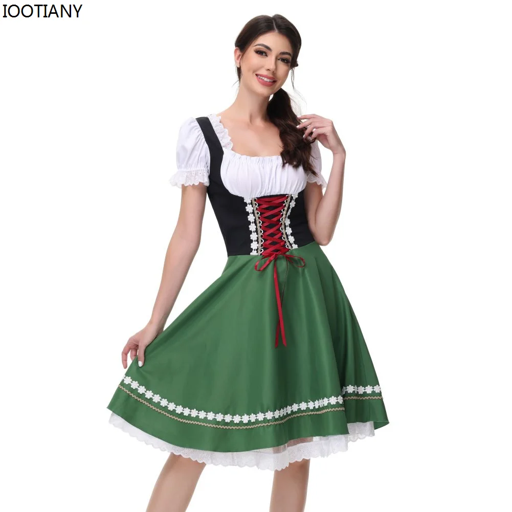 German Women's Oktoberfest Dress Munich Carnival Party Traditional Bavarian Beer Garden National Costume Stage Show Girl Uniform
German Women's Oktoberfest Dress Munich Carnival Party Traditional Bavarian Beer Garden National Costume Stage Show Girl Uniform