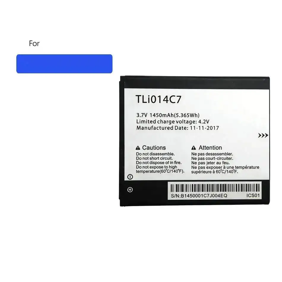 Аккумулятор мобильного телефона для Alcatel One Onetouch 4,5 "4024D 5,5" Pixi Pop 3 Plus 1450-2910 мАч TLI014C7 Tlp025a2 TLI017C1
Аккумулятор мобильного телефона для Alcatel One Onetouch 4,5 "4024D 5,5" Pixi Pop 3 Plus 1450-2910 мАч TLI014C7 Tlp025a2 TLI017C1