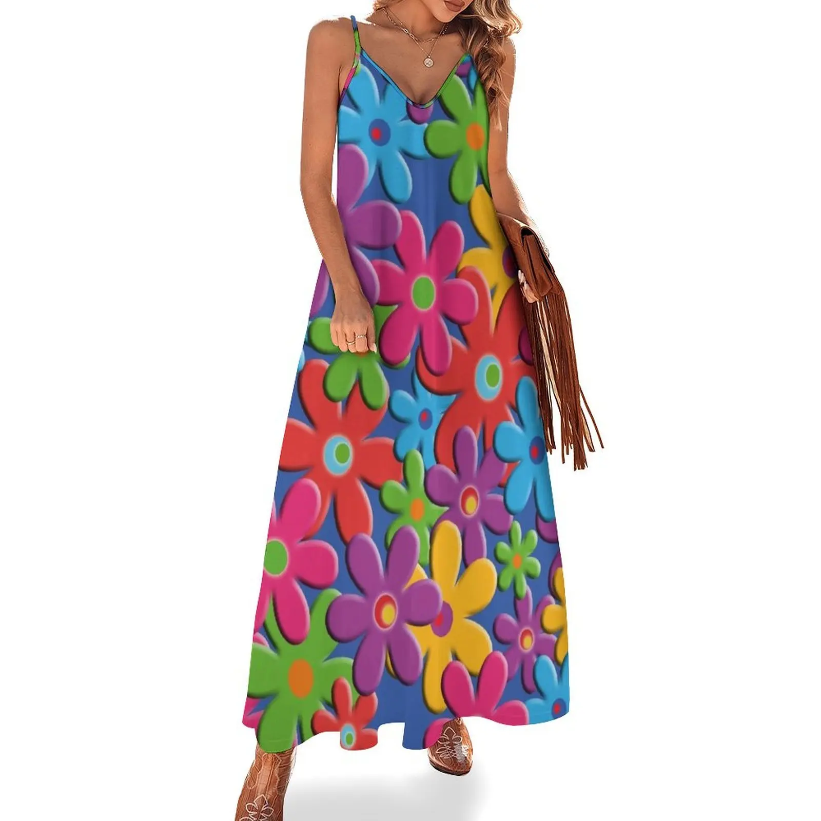 flower power Sleeveless Long Dress women's summer dress 2025 long sleeve dresses Dress
flower power Sleeveless Long Dress women's summer dress 2025 long sleeve dresses Dress