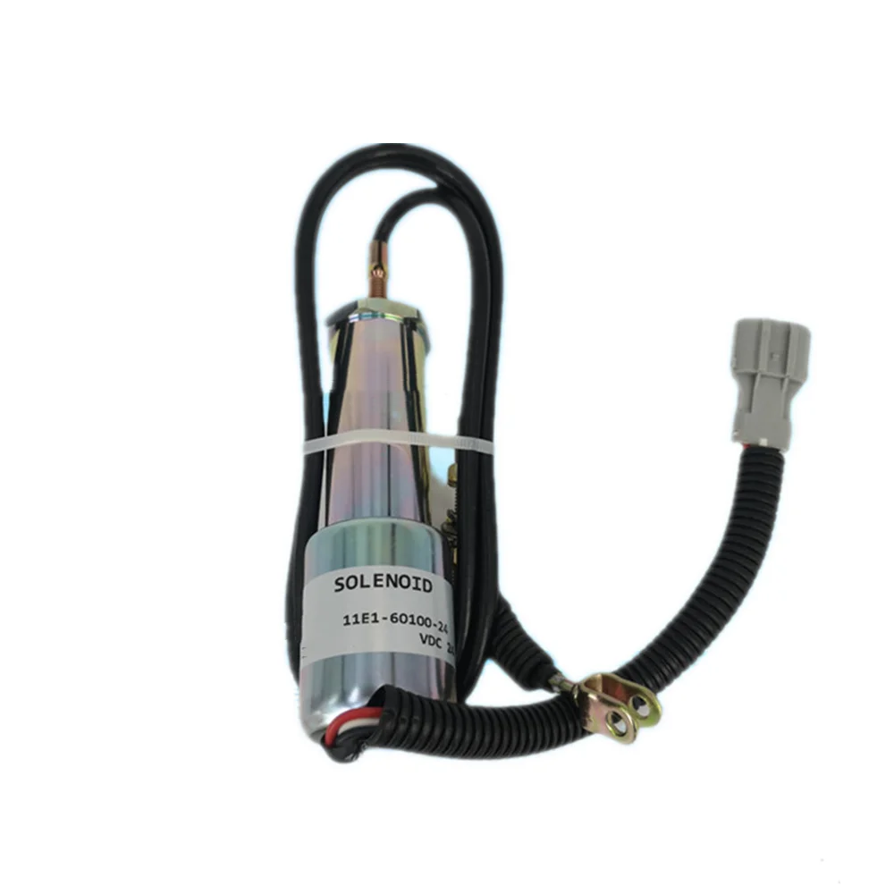 Excavator Parts 11E-60100-24 For 210-5 215 225-7-9 Fuel Stop Valve Engine Stop Switch Solenoid Valve
Excavator Parts 11E-60100-24 For 210-5 215 225-7-9 Fuel Stop Valve Engine Stop Switch Solenoid Valve
