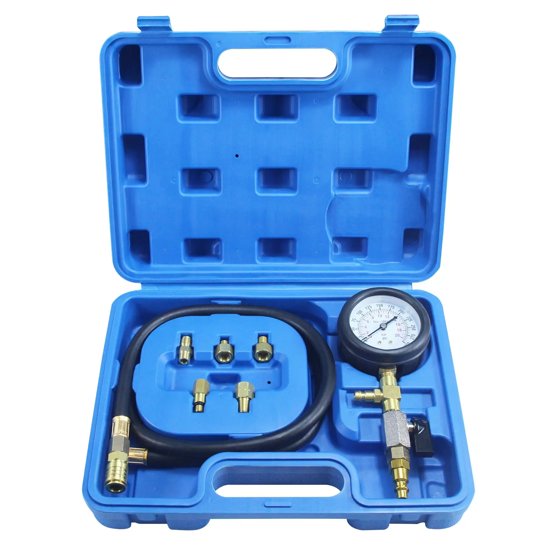 Air Suspension Leak Tester Pressure Gauge Kit For Car Shock Absorber Diagnostic
Air Suspension Leak Tester Pressure Gauge Kit For Car Shock Absorber Diagnostic