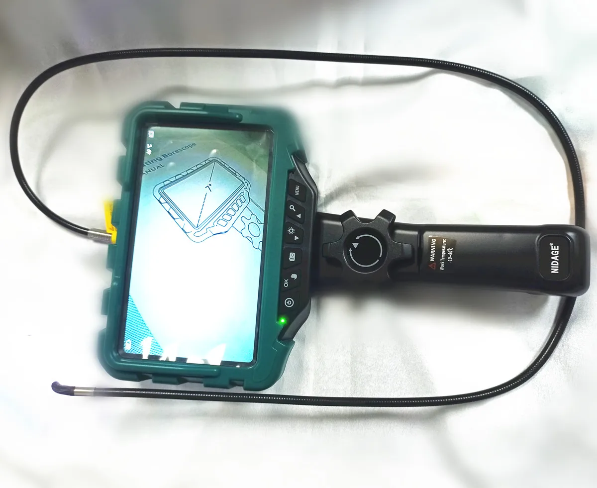 7Inch IPS Screen 6mm 2MP 1080P 360Degree Articulate Rotation Steering Industrial Endoscope Inspection Microscope Camera 
7Inch IPS Screen 6mm 2MP 1080P 360Degree Articulate Rotation Steering Industrial Endoscope Inspection Microscope Camera