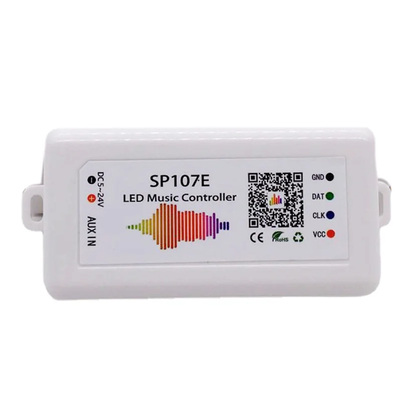 Flash Trend SP107E DC5-24V Светодиодный музыкальный контроллер с беспроводным Bluetooth-совместимым SPI полноцветным управлением музыкой через приложение для телефона
Flash Trend SP107E DC5-24V Светодиодный музыкальный контроллер с беспроводным Bluetooth-совместимым SPI полноцветным управлением музыкой через приложение для телефона