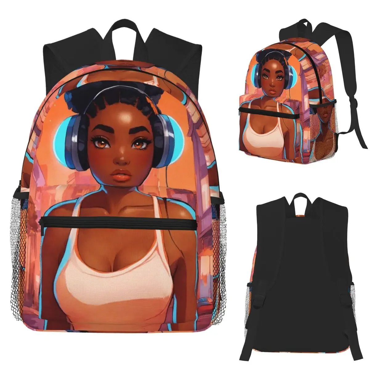African Girl Printed Student Backpack School Bag Hiking Travel Daypack for Boys Girls Fashion Bookbag Shoulder Bags
African Girl Printed Student Backpack School Bag Hiking Travel Daypack for Boys Girls Fashion Bookbag Shoulder Bags
