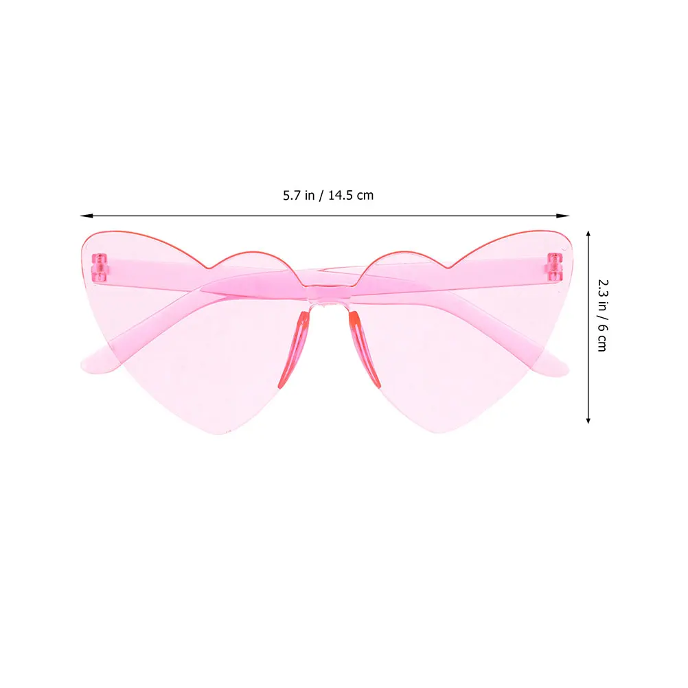 4pcs Heart Shaped Rimless Sunglasses Trendy Party Glasses Outdoor Decorative Eyewear Lightweight Durable Uv Protection Pool
4pcs Heart Shaped Rimless Sunglasses Trendy Party Glasses Outdoor Decorative Eyewear Lightweight Durable Uv Protection Pool