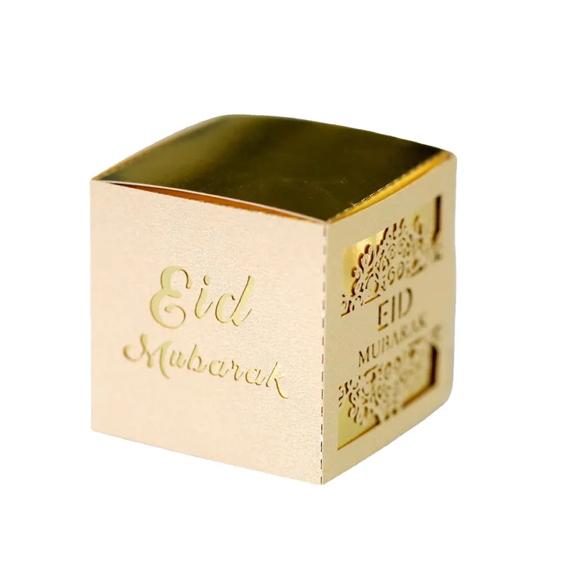 Candy Paper Boxes for Ramadan Decor Gifts Packaging Gold White Laser Cut Eid Mubarak Favors DIY Square Box for Islamic Party
Candy Paper Boxes for Ramadan Decor Gifts Packaging Gold White Laser Cut Eid Mubarak Favors DIY Square Box for Islamic Party