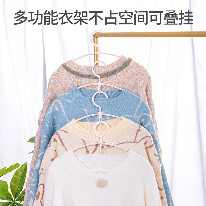 Hanger plastic material multi-functional household anti-shoulder corner simple modern and seamless suitable for wardrobe storage
Hanger plastic material multi-functional household anti-shoulder corner simple modern and seamless suitable for wardrobe storage