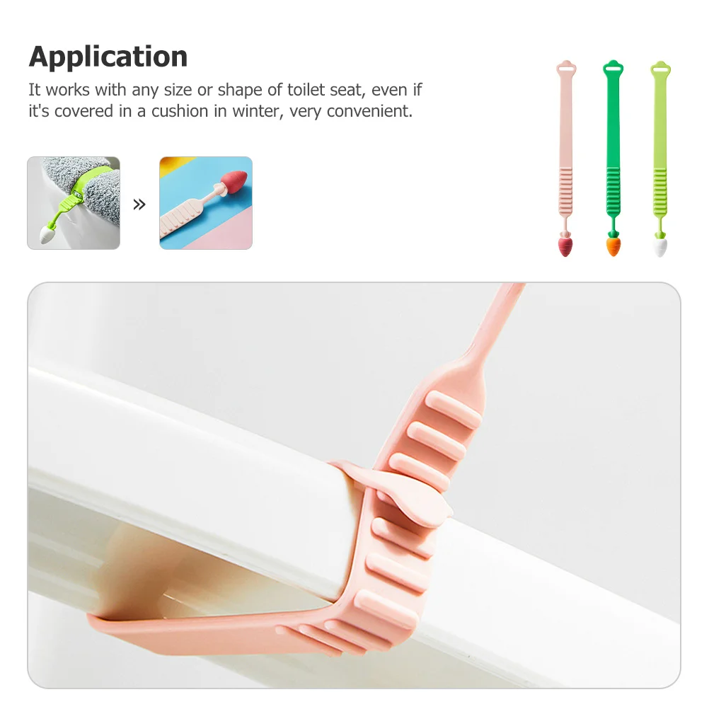 3Pcs Creative Toilet Cover Lifter Durable Silicone Material Bathroom Supplies Silicone Toilet Lifter Bathroom Supplies
3Pcs Creative Toilet Cover Lifter Durable Silicone Material Bathroom Supplies Silicone Toilet Lifter Bathroom Supplies