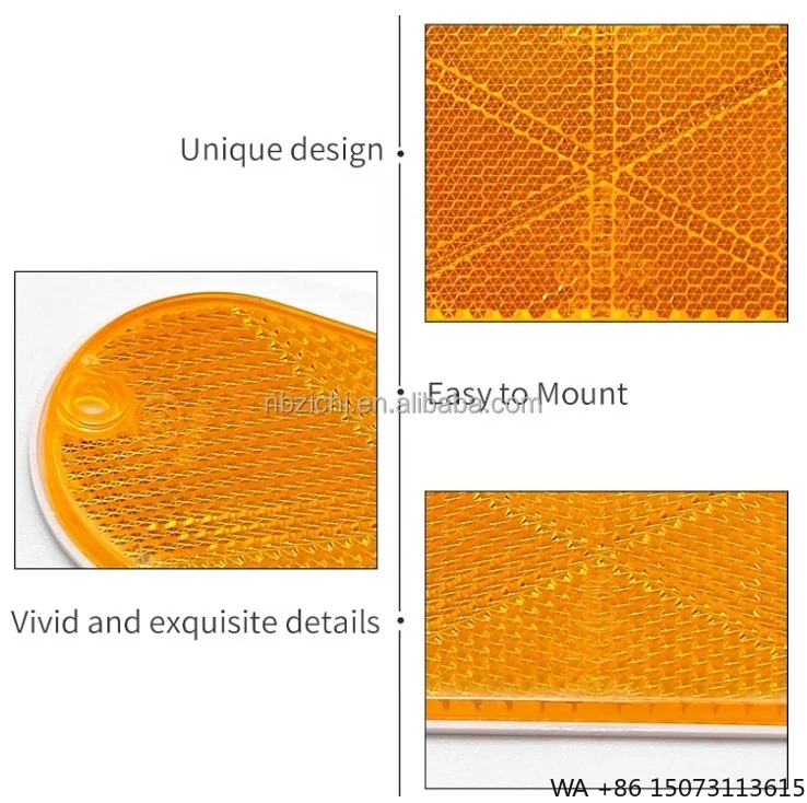 Oval Driveway Security Reflector with Center Mounting Holes for Cars Boats Mailboxes Trailer
Oval Driveway Security Reflector with Center Mounting Holes for Cars Boats Mailboxes Trailer