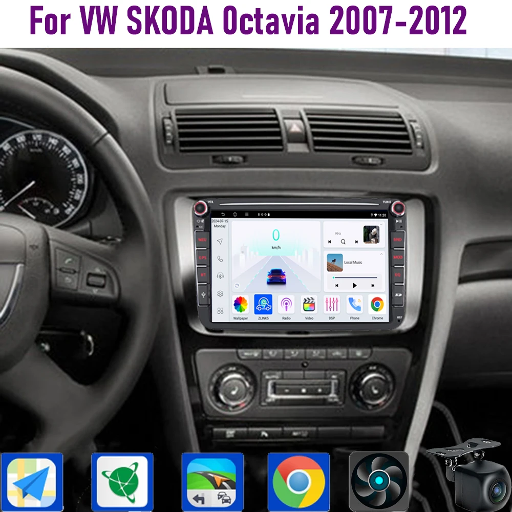 GPS 8" For VW SKODA 0ctavia 2007-2012 Wireless CarPlay Android 15 Car Radio WIFI Multimedia Player Head Unit Google Maap Camer
GPS 8" For VW SKODA 0ctavia 2007-2012 Wireless CarPlay Android 15 Car Radio WIFI Multimedia Player Head Unit Google Maap Camer