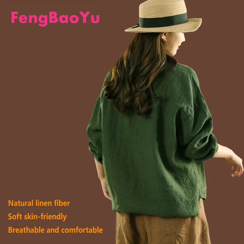 Женская рубашка Fengbaoyu из 100% натурального льна с длинными рукавами и воротником — простой топ для отдыха на природе и путешествий, удобная
Женская рубашка Fengbaoyu из 100% натурального льна с длинными рукавами и воротником — простой топ для отдыха на природе и путешествий, удобная
