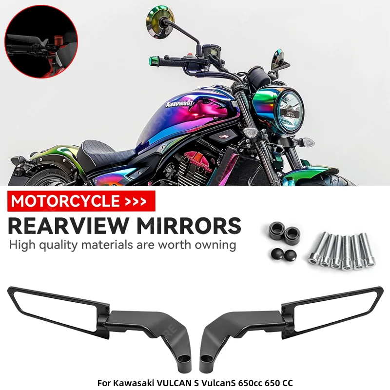 For Kawasaki VULCAN S VulcanS 650cc 650 CC Motorcycle Mirrors Stealth Winglets Mirror Kits Rotate Adjustable Mirrors
For Kawasaki VULCAN S VulcanS 650cc 650 CC Motorcycle Mirrors Stealth Winglets Mirror Kits Rotate Adjustable Mirrors