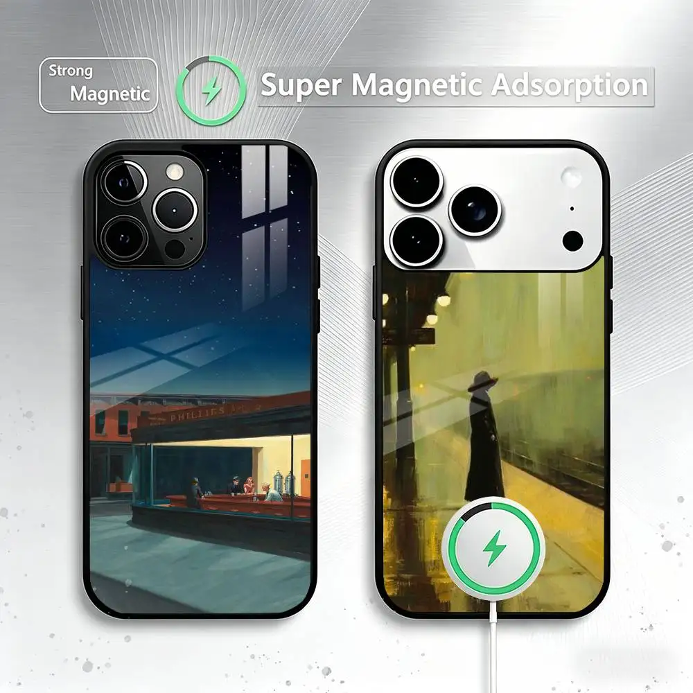 E-edward h-hopper Art Phone Case For iPhone17,16,15,14,13,12,11 Plus,Pro Magnetic For Magsafe Wireless Charging
E-edward h-hopper Art Phone Case For iPhone17,16,15,14,13,12,11 Plus,Pro Magnetic For Magsafe Wireless Charging