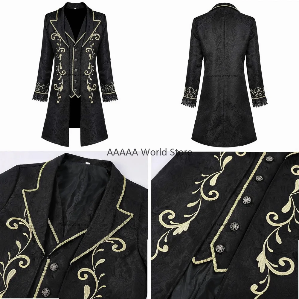 Medieval Prince Costume Vintage Court Dress Halloween Cosplay Jacket for Men Mid Long Style Multiple Colors
Medieval Prince Costume Vintage Court Dress Halloween Cosplay Jacket for Men Mid Long Style Multiple Colors