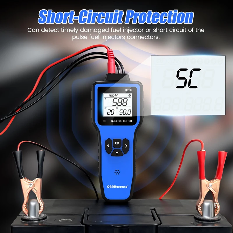 IT200 OBDResource Automotive Fuel Injector Tester 5V 12V 10 Pulse Modes Injector Tester Diagnostic Tool clearance sale
IT200 OBDResource Automotive Fuel Injector Tester 5V 12V 10 Pulse Modes Injector Tester Diagnostic Tool clearance sale