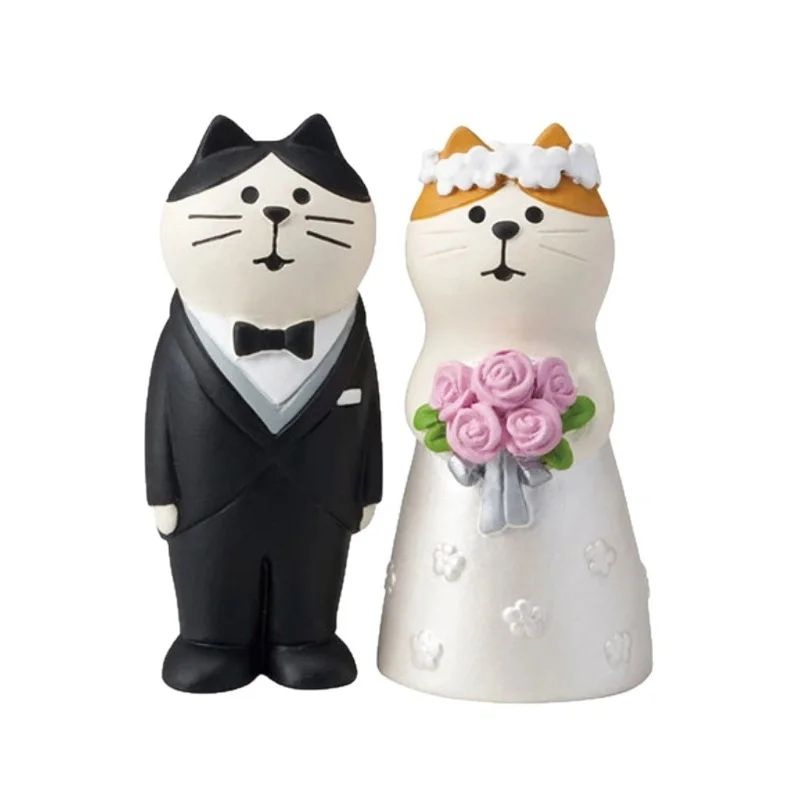 Zakka Resin Mini Cat Figurine Bride Groom Wedding Decoration Couple Gift Ins Style Home Ornament ForWedding Decor
Zakka Resin Mini Cat Figurine Bride Groom Wedding Decoration Couple Gift Ins Style Home Ornament ForWedding Decor
