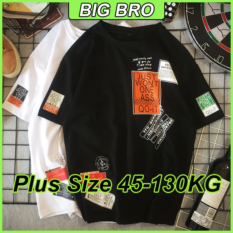 Plus Size M-8XL Men's T-shirts Fashion Summer Tees Korean Style Short Sleeves Tops Oversized Cotton Male Teen Clothing 45-130kg
Plus Size M-8XL Men's T-shirts Fashion Summer Tees Korean Style Short Sleeves Tops Oversized Cotton Male Teen Clothing 45-130kg