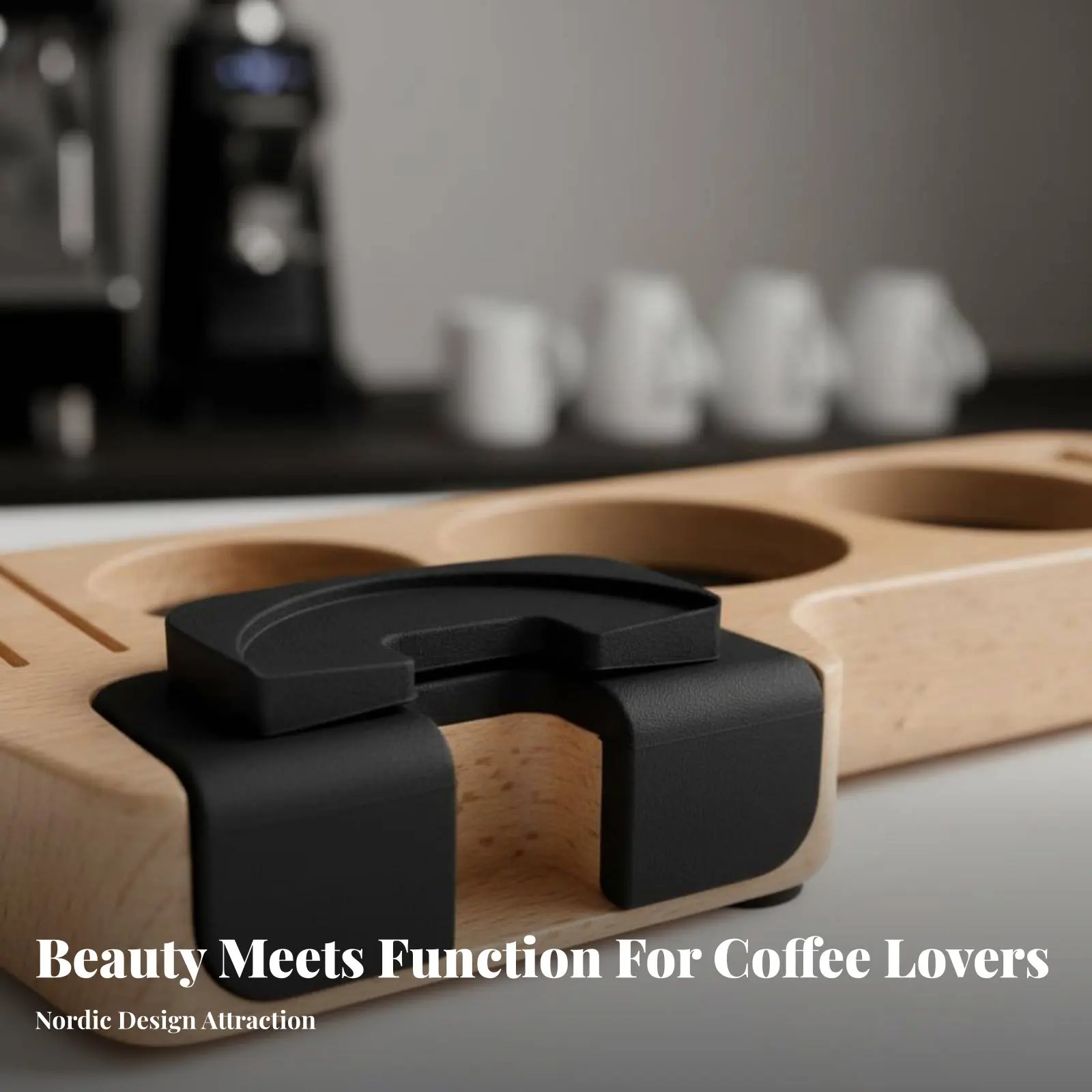 Wooden Espresso Tamping Station Universal Fit Coffee Tamper Station Organizer Beech Wood Coffee Tool Rack Multi-Opening Storage
Wooden Espresso Tamping Station Universal Fit Coffee Tamper Station Organizer Beech Wood Coffee Tool Rack Multi-Opening Storage