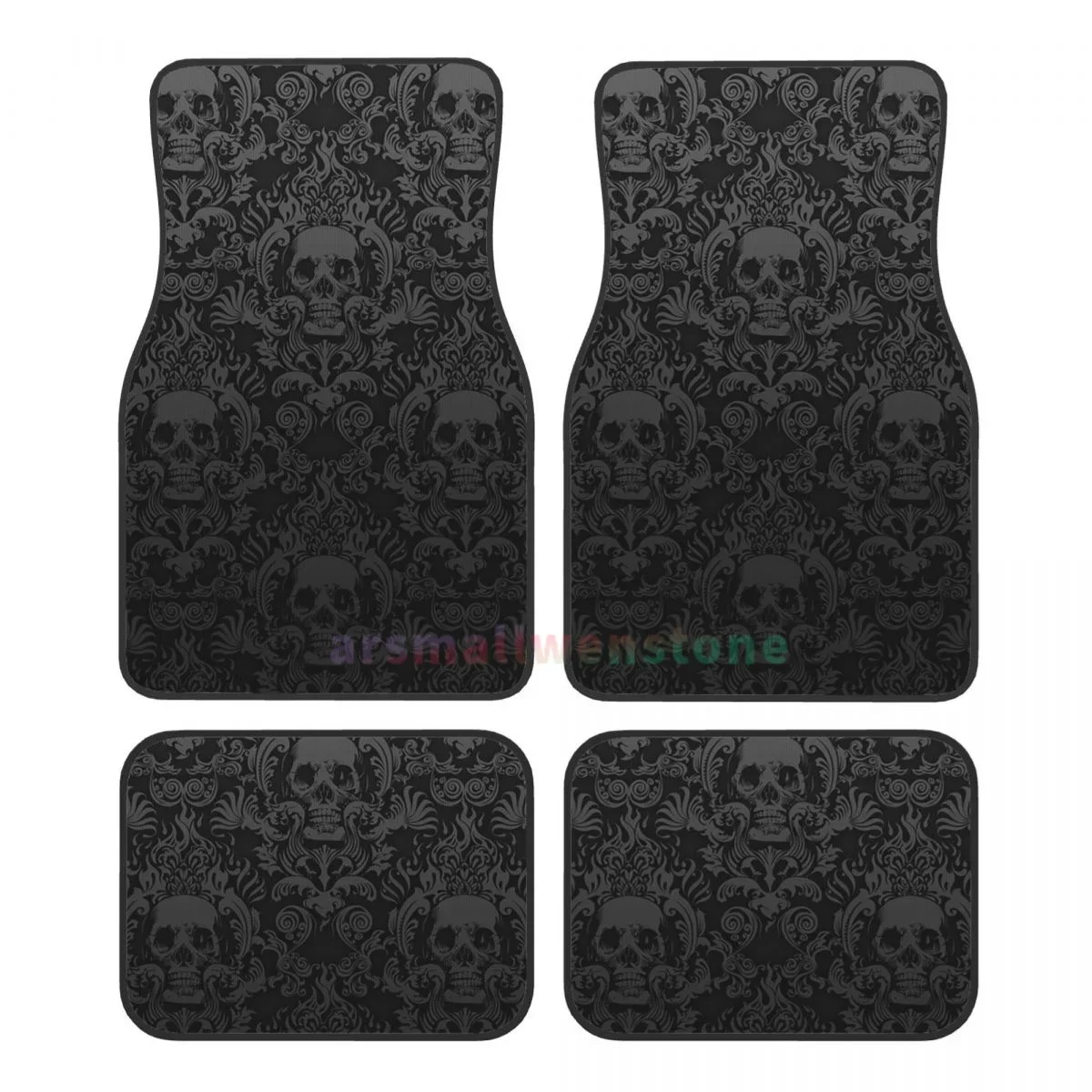 Goth Gothic Black Skull Car Floormat Heavy Duty Front Rear Rubber Floor Mats Carpet Floor Protection Fits Most Vehicles
Goth Gothic Black Skull Car Floormat Heavy Duty Front Rear Rubber Floor Mats Carpet Floor Protection Fits Most Vehicles