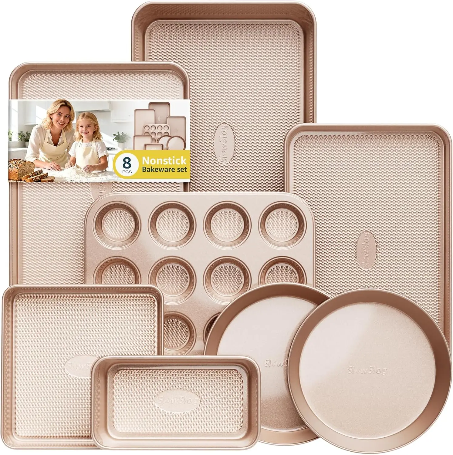 Набор форм для выпечки из 8 предметов, антипригарные формы для духовки, противни для выпечки
Набор форм для выпечки из 8 предметов, антипригарные формы для духовки, противни для выпечки