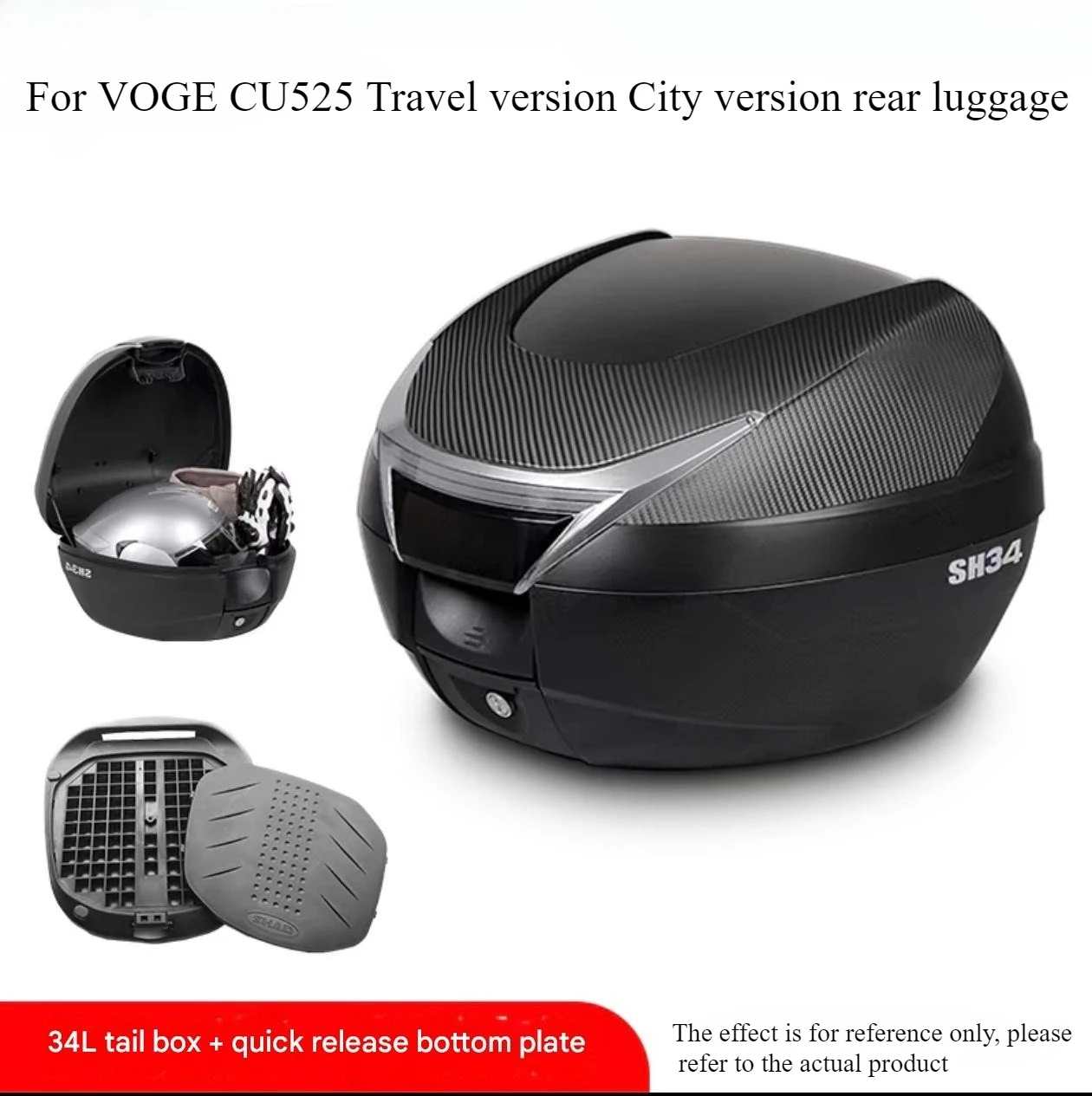 For VOGE CU525 Travel version City version rear luggage box Tail box Waterproof and anti-smash Wear-resistant with lock
For VOGE CU525 Travel version City version rear luggage box Tail box Waterproof and anti-smash Wear-resistant with lock