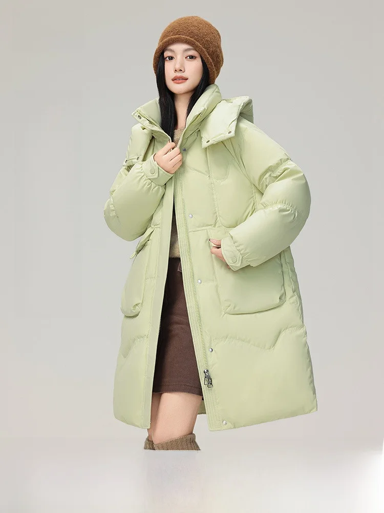 Snow Flying Women's Mid-Length down Jacket Detachable Cap Thick Warm Sweet Style Fashionable Polyester Fiber Duck down Filling
Snow Flying Women's Mid-Length down Jacket Detachable Cap Thick Warm Sweet Style Fashionable Polyester Fiber Duck down Filling