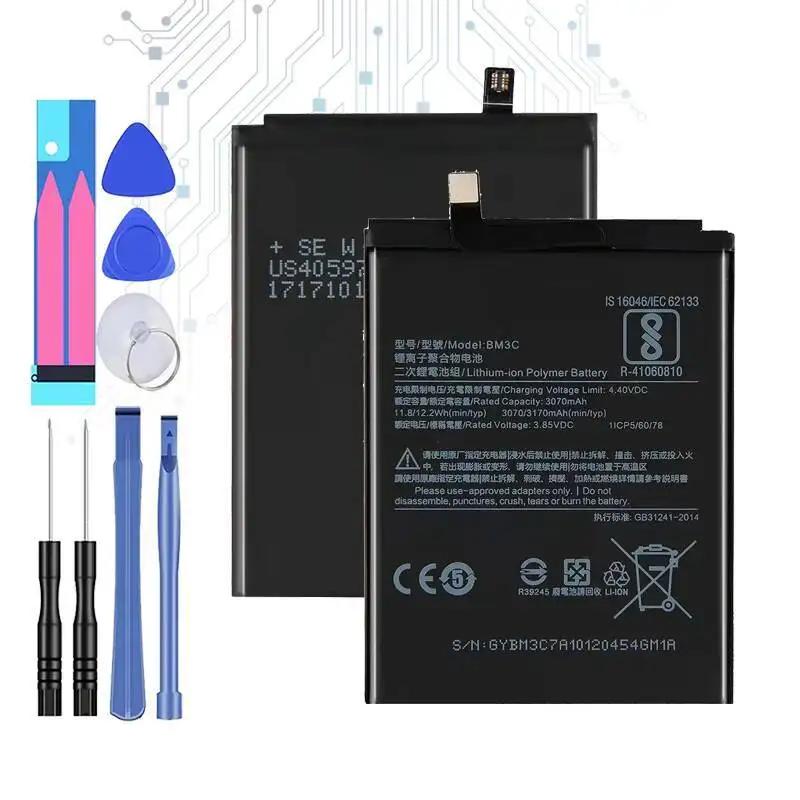 Замена аккумулятора мобильного телефона премиум-класса для Xiaomi MI 7 Mi7 BM3C 3170 мАч
Замена аккумулятора мобильного телефона премиум-класса для Xiaomi MI 7 Mi7 BM3C 3170 мАч