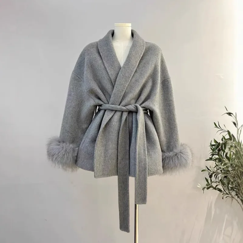 Women's Fall Winter Tops Coat Double Bathrobe Coat Short Simple Comfortable Loose Leisure Designed Fashion Advanced Soft Niche
Women's Fall Winter Tops Coat Double Bathrobe Coat Short Simple Comfortable Loose Leisure Designed Fashion Advanced Soft Niche