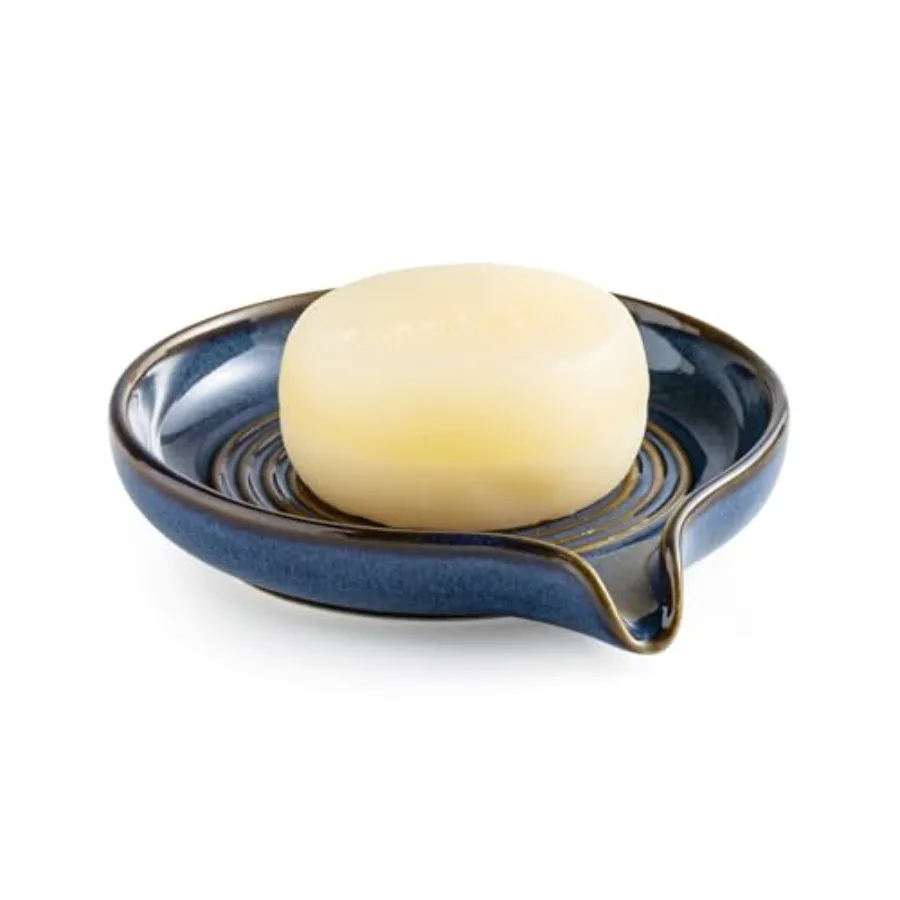 Soap Dishes, Ceramic Shower Soap Dish with Waterfall Design Bar Soap Holder Self Draining Soap Saver for Shower, Bathroom, Sink
Soap Dishes, Ceramic Shower Soap Dish with Waterfall Design Bar Soap Holder Self Draining Soap Saver for Shower, Bathroom, Sink