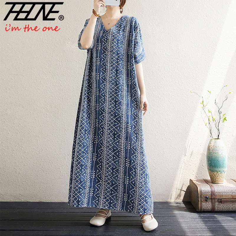 THHONE Summer Women Dress Ropa De Mujer Casual Vintage Loose Beach Style Elegant Long Maxi Striped Fashion Holiday Dresses
THHONE Summer Women Dress Ropa De Mujer Casual Vintage Loose Beach Style Elegant Long Maxi Striped Fashion Holiday Dresses