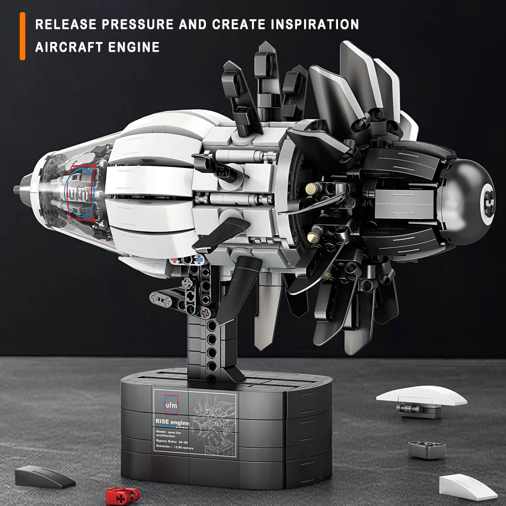 Авиационная концепция, двигатель вентилятора самолета RISE, модель двигателя самолета, строительные блоки, декор комнаты, сборка, игрушки, подарки, Рождество для мужчин
Авиационная концепция, двигатель вентилятора самолета RISE, модель двигателя самолета, строительные блоки, декор комнаты, сборка, игрушки, подарки, Рождество для мужчин