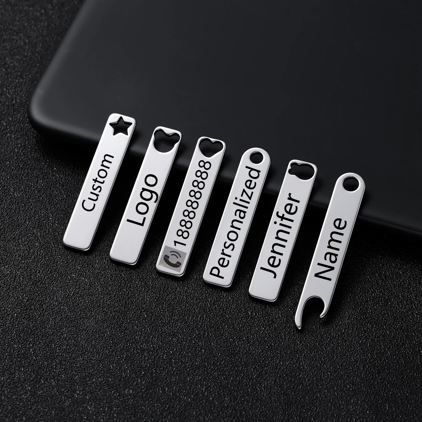 20pcs Laser Custom Name Logo Date Text Rectangle Charm Stainless Steel Customized Anti-Loss Keychain Personalized Gift For Women
20pcs Laser Custom Name Logo Date Text Rectangle Charm Stainless Steel Customized Anti-Loss Keychain Personalized Gift For Women