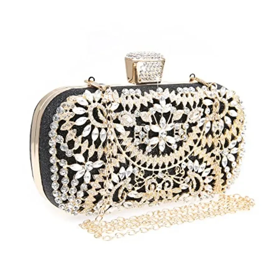 DA BODAN Womens Sparkly Rhinestone Crystal Clutch Bag Glitter Sequin Bridal Purse Evening Handbag for Wedding Party Prom
DA BODAN Womens Sparkly Rhinestone Crystal Clutch Bag Glitter Sequin Bridal Purse Evening Handbag for Wedding Party Prom