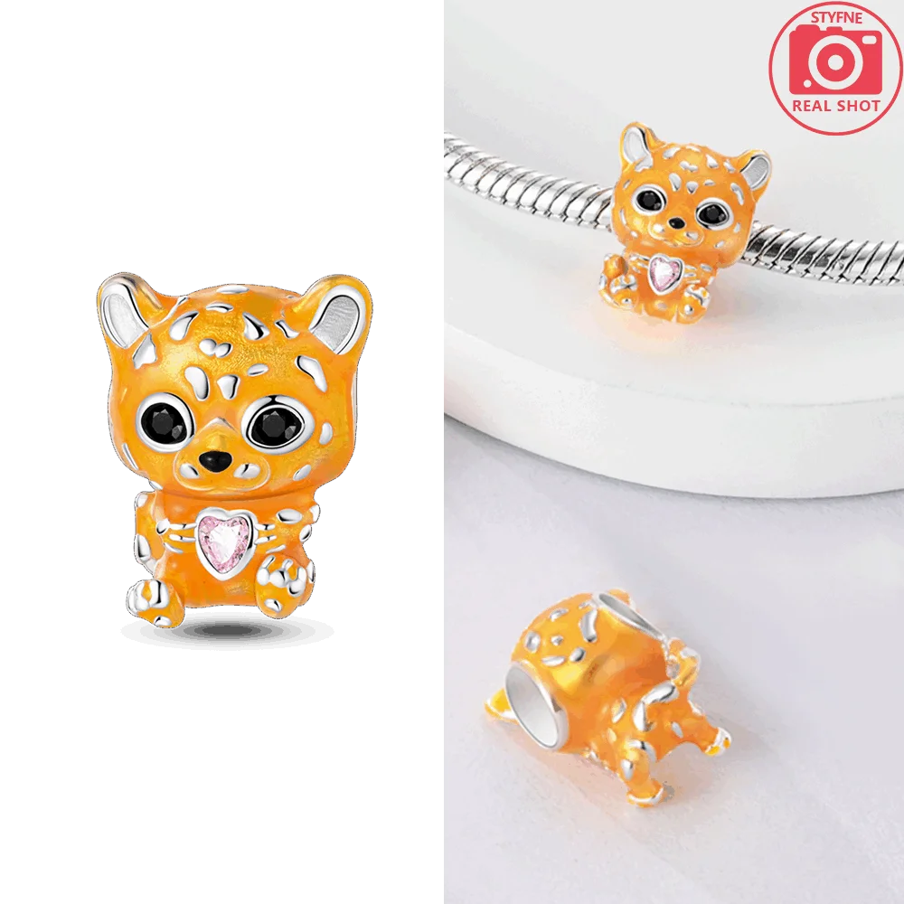 Милые бусины в форме сердца гепарда, оригинальные бусины из стерлингового серебра 925 пробы, подходят для оригинального браслета с подвесками 925, ювелирные изделия из бисера, подарки для женщин
Милые бусины в форме сердца гепарда, оригинальные бусины из стерлингового серебра 925 пробы, подходят для оригинального браслета с подвесками 925, ювелирные изделия из бисера, подарки для женщин