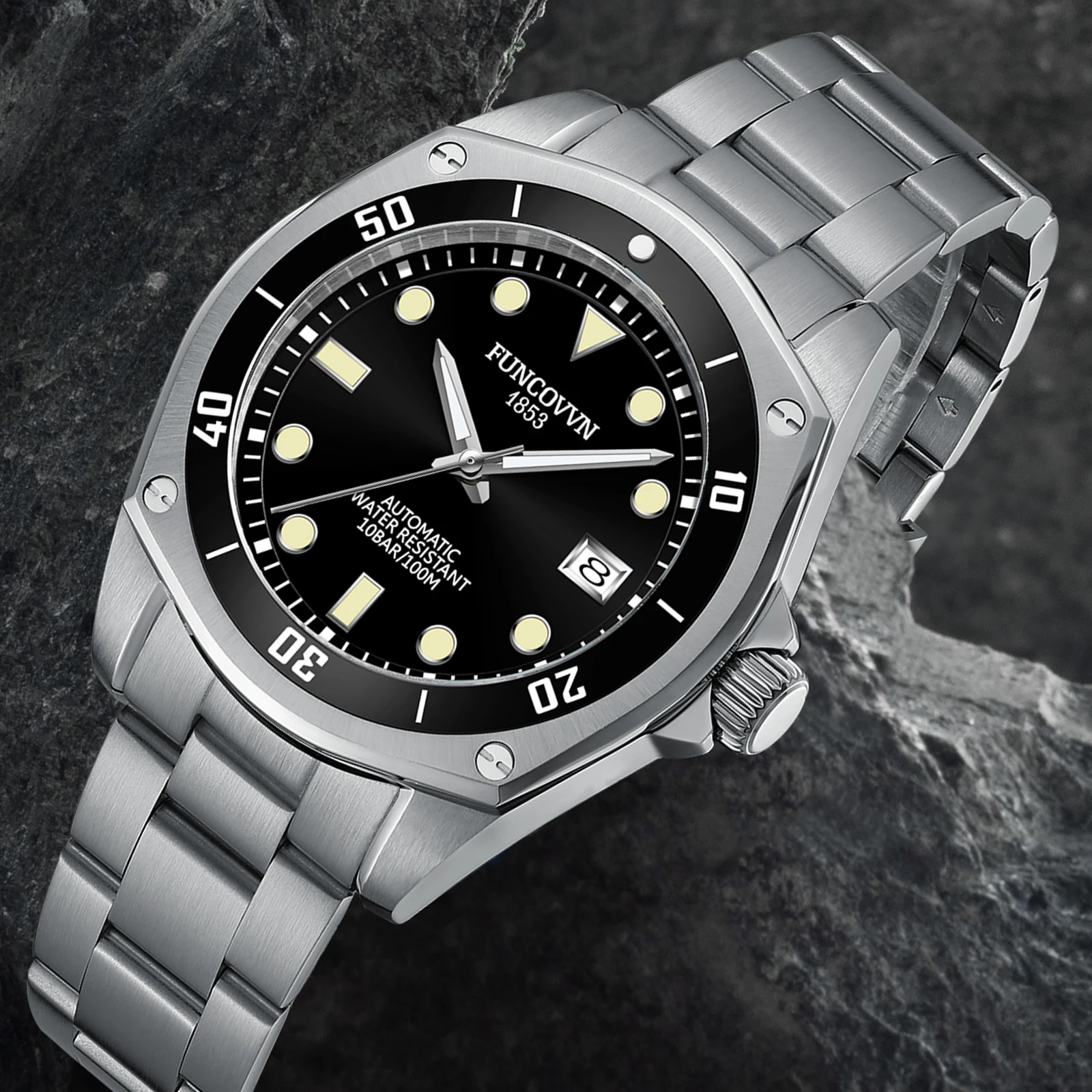 Brand Luxury Men Mechanical Wristwatch Automatic Movement Watches Stainless Steel Waterproof Automatic Watches Reloj Hombre
Brand Luxury Men Mechanical Wristwatch Automatic Movement Watches Stainless Steel Waterproof Automatic Watches Reloj Hombre
