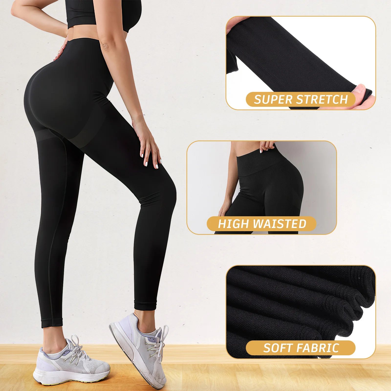 High Waist Yoga Leggings for Women Non See Through Stretch Fabric Perfect for Pilates Gym Running Fitness Training Yoga Pants
High Waist Yoga Leggings for Women Non See Through Stretch Fabric Perfect for Pilates Gym Running Fitness Training Yoga Pants