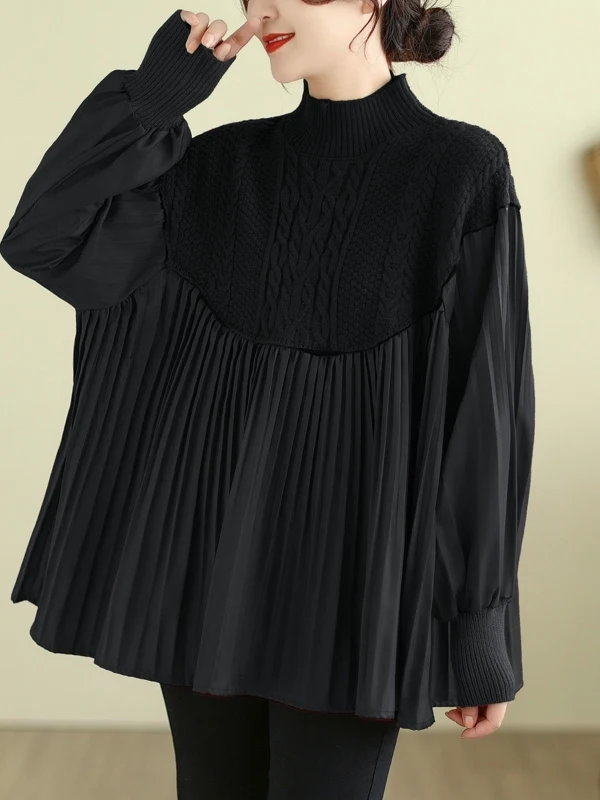 Утягивающая вязаная одежда большого размера, свободная посадка Ele Sle, женская повседневная модная осенняя новинка, одежда Tagl
Утягивающая вязаная одежда большого размера, свободная посадка Ele Sle, женская повседневная модная осенняя новинка, одежда Tagl