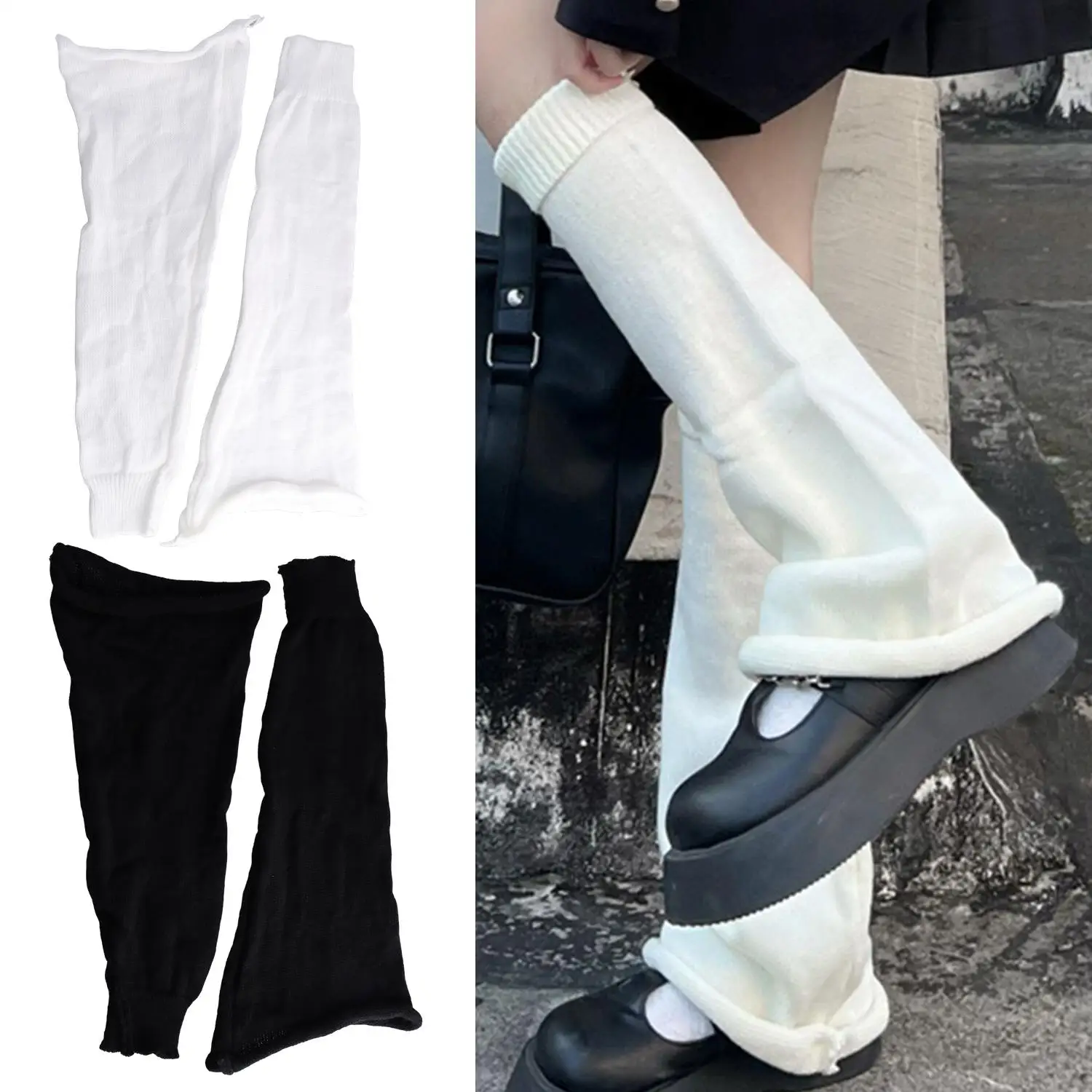 1 Pair Warm Leg Warmers Wide Legs Gothic Style Featuring Knitted Details Perfect For Minimalist Fashion Lovers Fashionable
1 Pair Warm Leg Warmers Wide Legs Gothic Style Featuring Knitted Details Perfect For Minimalist Fashion Lovers Fashionable