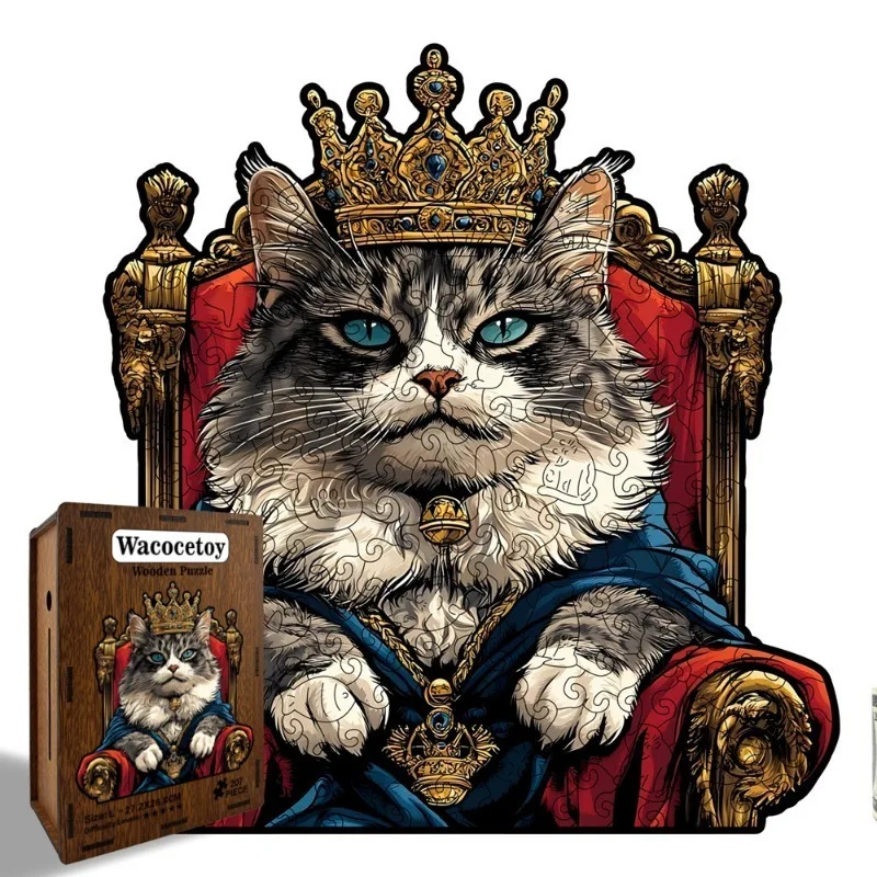 Новинка! Деревянные пазлы для взрослых: Кот-король на троне. Высококачественный подарок, DIY-копилка, развивающая игрушка, тренажер для мозга.
Новинка! Деревянные пазлы для взрослых: Кот-король на троне. Высококачественный подарок, DIY-копилка, развивающая игрушка, тренажер для мозга.