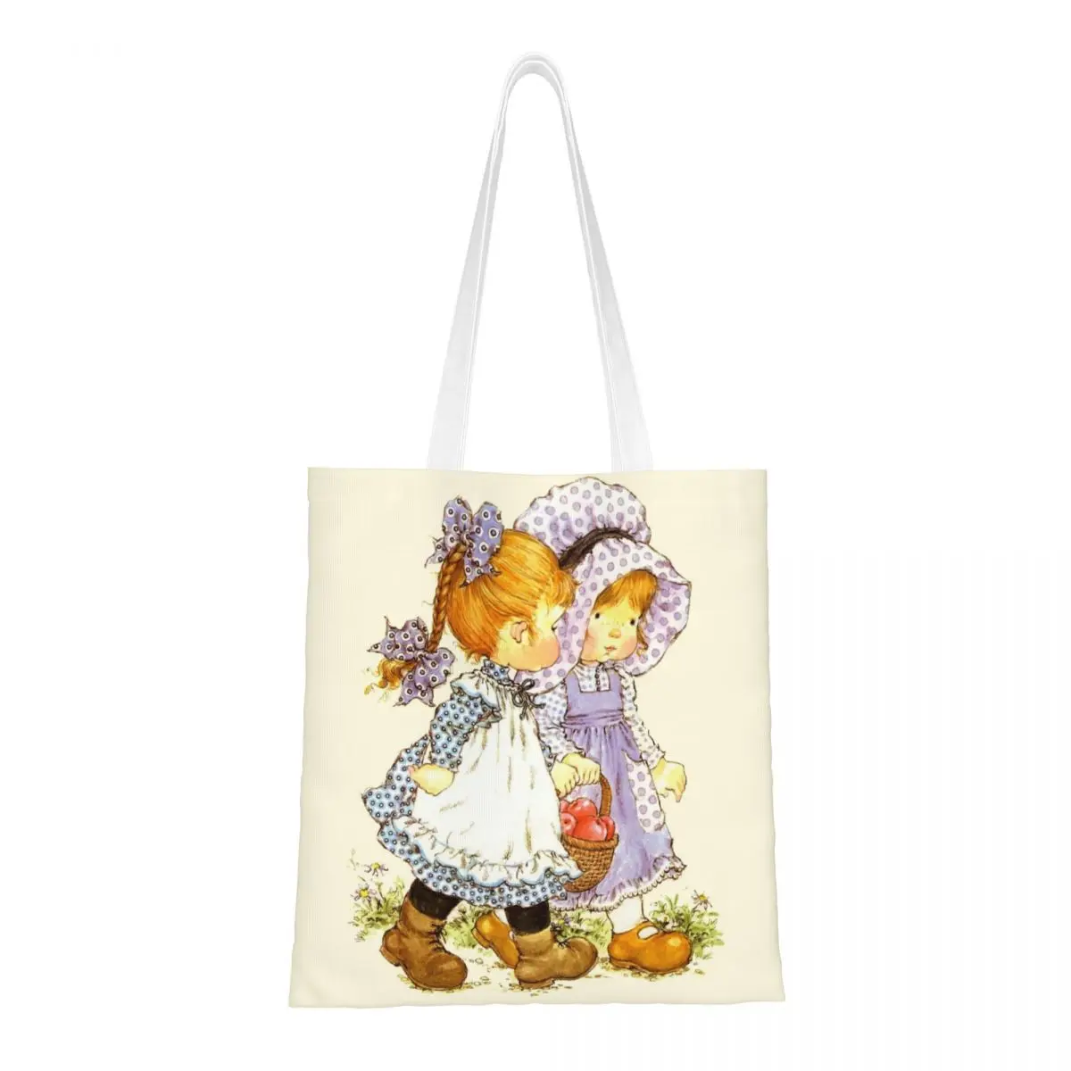 Custom Sarah Kay Girl Cartoon Animation Grocery Shopping Bag Funny Printed Canvas Shopper Shoulder Tote Bags Durable Handbag
Custom Sarah Kay Girl Cartoon Animation Grocery Shopping Bag Funny Printed Canvas Shopper Shoulder Tote Bags Durable Handbag