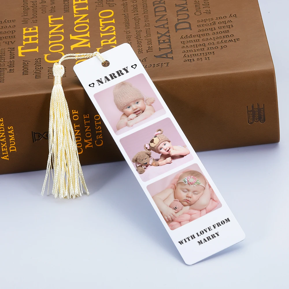 Personalised Photo Bookmark with Tassel for New Mom Dad Christmas Mother's Day Gifts Idea Custom Name Bookmark Keepsake for Baby
Personalised Photo Bookmark with Tassel for New Mom Dad Christmas Mother's Day Gifts Idea Custom Name Bookmark Keepsake for Baby