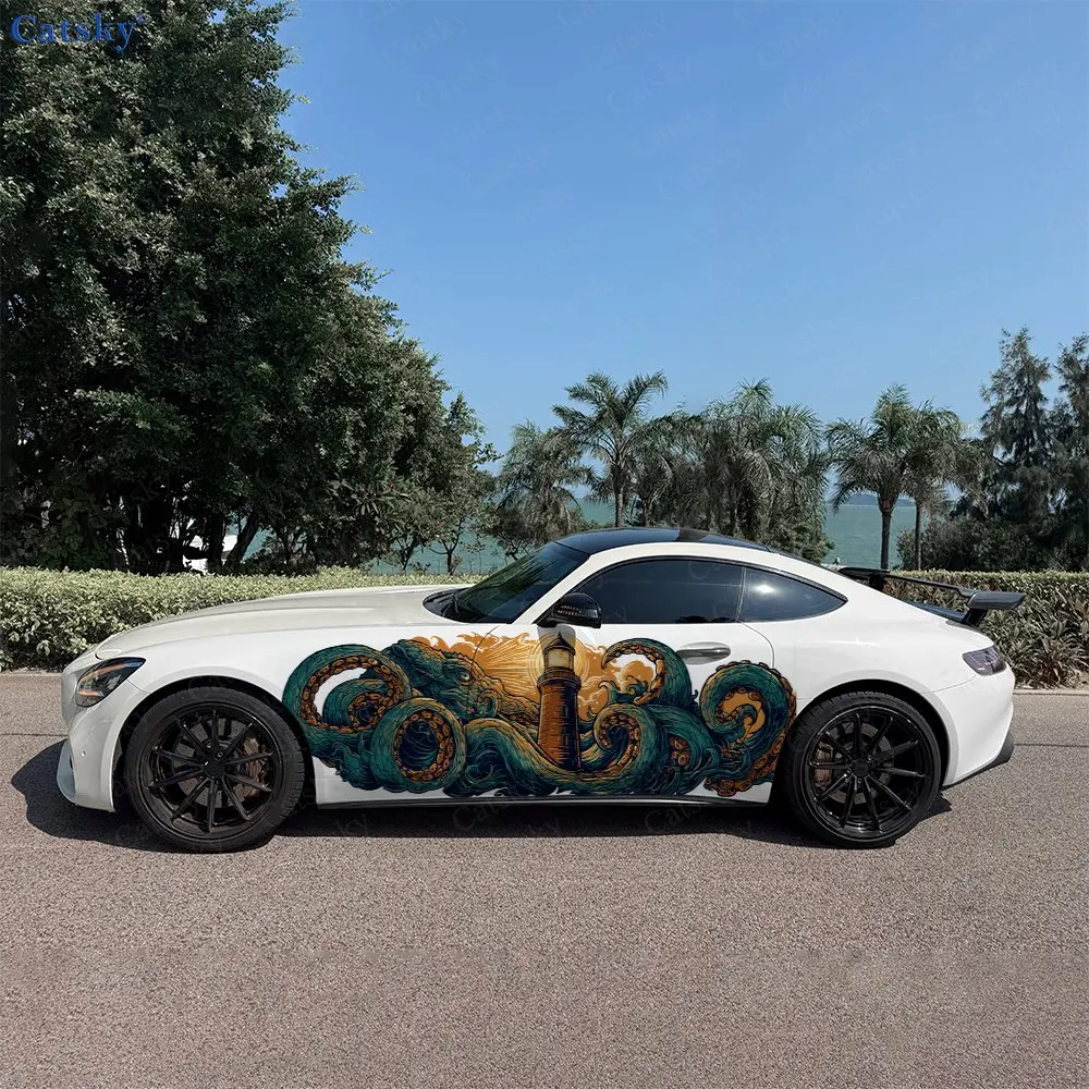 2pcs Octopus And Lighthouse Car Sticker Full Body Decal Decoration Scratches Protect Car Sticker Waterproof Car Vinyl Wraps
2pcs Octopus And Lighthouse Car Sticker Full Body Decal Decoration Scratches Protect Car Sticker Waterproof Car Vinyl Wraps