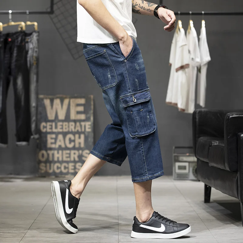 Summer Loose Fit Men's Denim Jeans Seven Inches Multi kets Fat Size Trendy Hole Korean Sle Workwear Five Inches Middle P...
Summer Loose Fit Men's Denim Jeans Seven Inches Multi kets Fat Size Trendy Hole Korean Sle Workwear Five Inches Middle P...