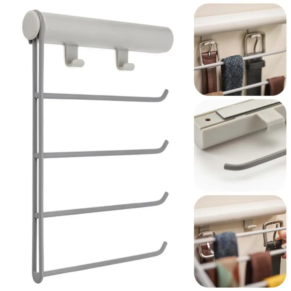 4 Layers Trouser Necktie Display Rack Sliding Self-adhesive Belt Storage Rack Punch Free Hanging Closet Organizer Wardrobes
4 Layers Trouser Necktie Display Rack Sliding Self-adhesive Belt Storage Rack Punch Free Hanging Closet Organizer Wardrobes