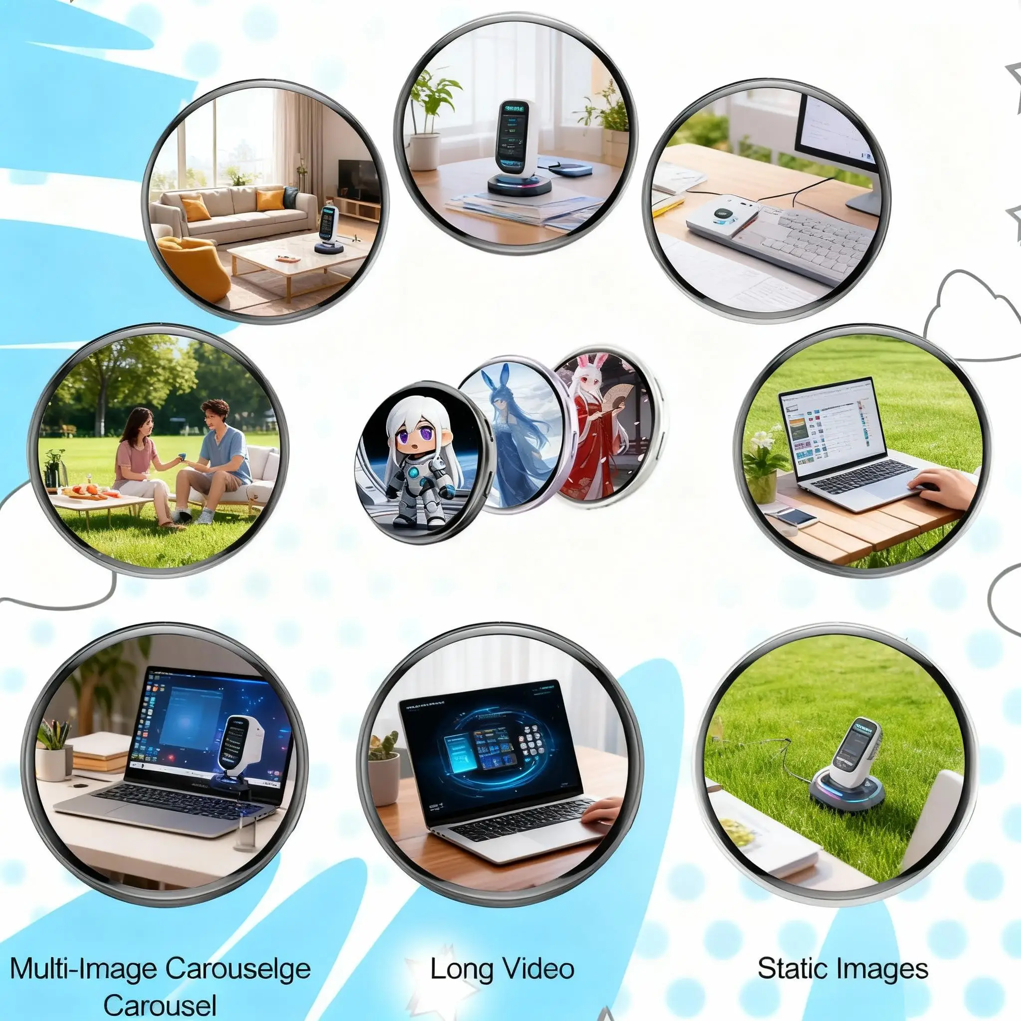 For E-Badge Intelligent Electronic Badge Bluetooth 6.0 Dual-mode Transmission Display Touch Screen LED Audible Video Playback Dy
For E-Badge Intelligent Electronic Badge Bluetooth 6.0 Dual-mode Transmission Display Touch Screen LED Audible Video Playback Dy