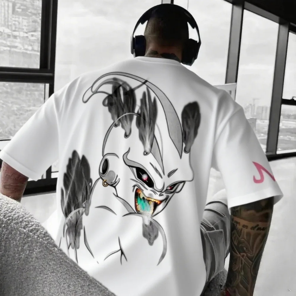 Мужские и женские футболки Dragon Ball японского аниме Majin Buu, хлопковые футболки для мальчиков и девочек Y2k, с короткими рукавами для родителей и детей
Мужские и женские футболки Dragon Ball японского аниме Majin Buu, хлопковые футболки для мальчиков и девочек Y2k, с короткими рукавами для родителей и детей