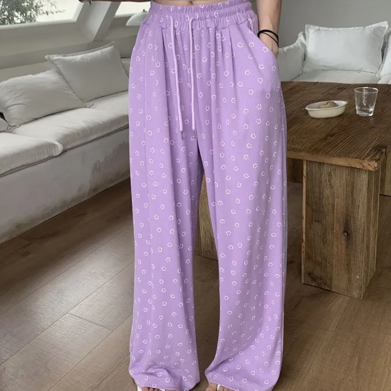 Women Korean Fashion Smile Print Pants Y2k 2023 Summer Trousers Sweatpant Girl Harajuku Casual Baggy Pants Woman Female Clothing
Women Korean Fashion Smile Print Pants Y2k 2023 Summer Trousers Sweatpant Girl Harajuku Casual Baggy Pants Woman Female Clothing