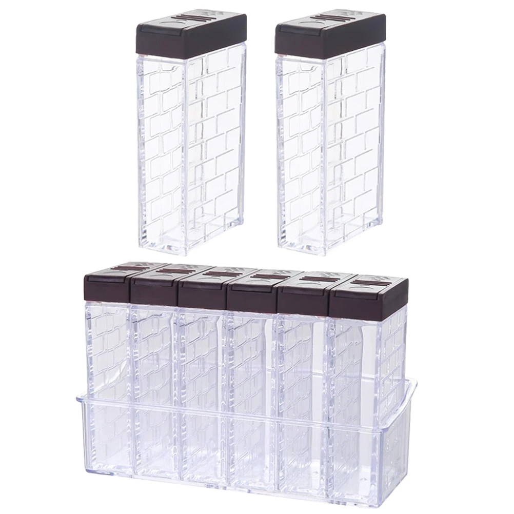8 Pcs Box Condiment Container Spice Storage Condiment Container Jar Transparent Kitchen ganization Salt Pepper Solution
8 Pcs Box Condiment Container Spice Storage Condiment Container Jar Transparent Kitchen ganization Salt Pepper Solution